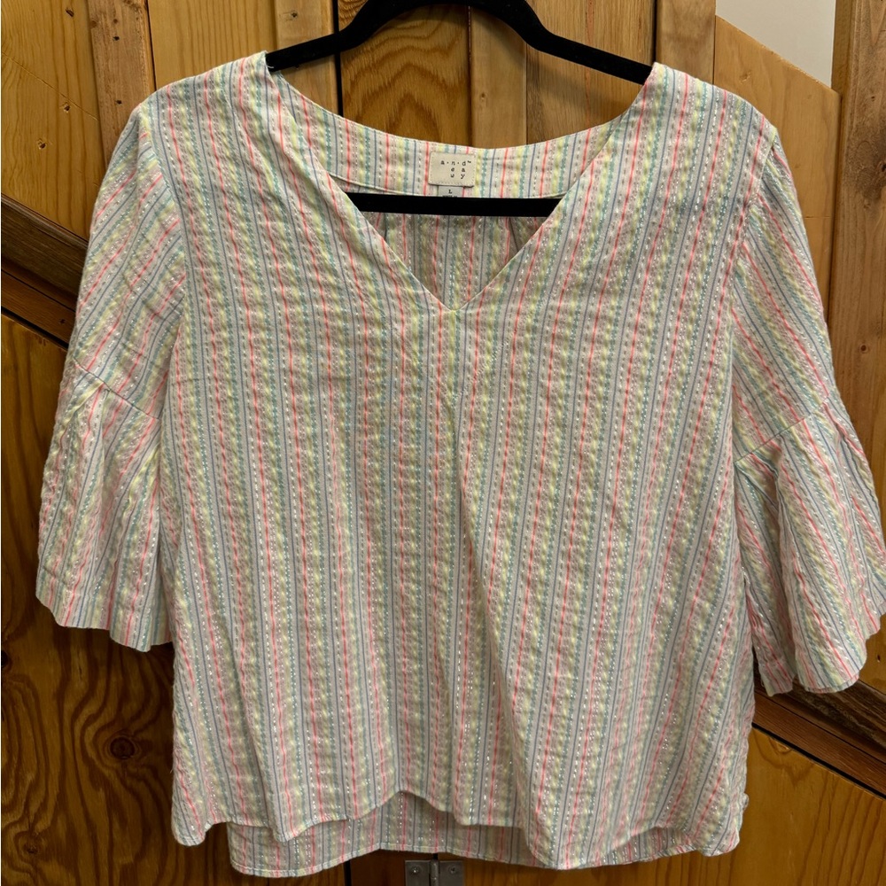 Target - A New Day, striped top, size large